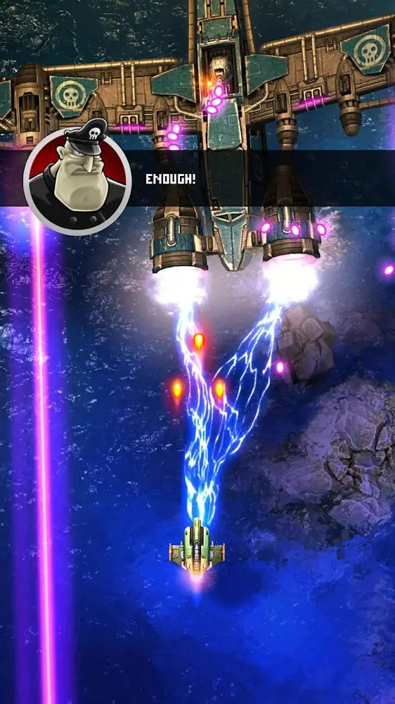 Screenshot of the Sky Force 2014 app
