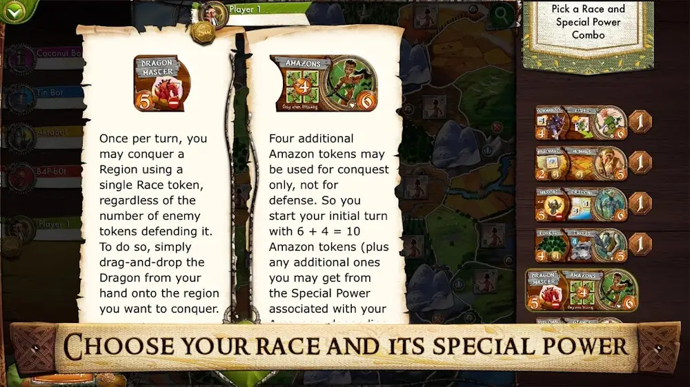 Screenshot of the Small World game