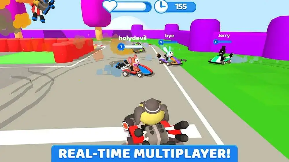 Screenshot of the SmashKarts.io game