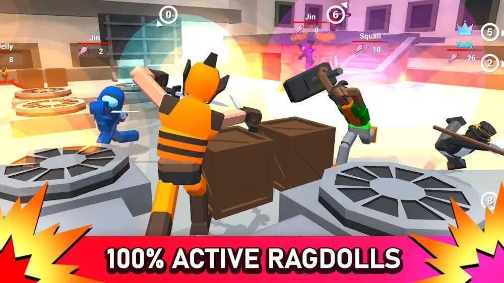 Screenshot of the Smashgrounds.io: Ragdoll Arena game