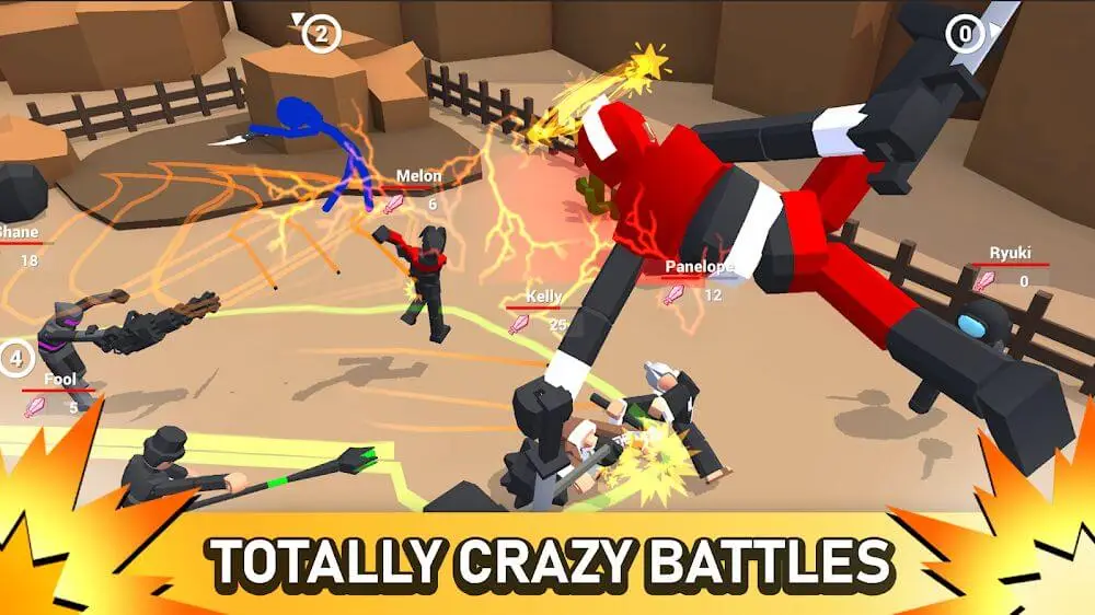 Screenshot of the Smashgrounds.io: Ragdoll Arena game