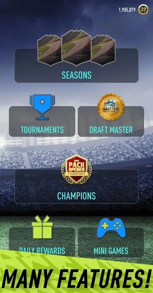 Screenshot of the Smoq Games 22 Pack Opener app