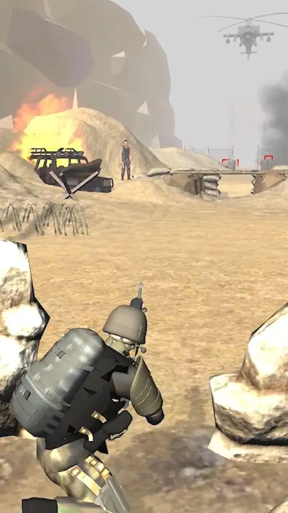 Screenshot of the Sniper Attack 3D app