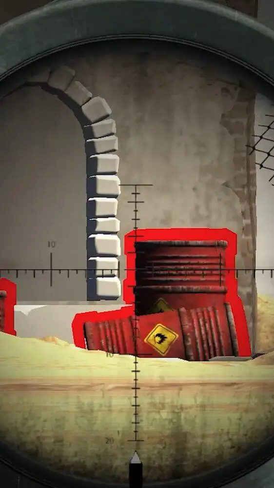 Screenshot of the Sniper Attack 3D app