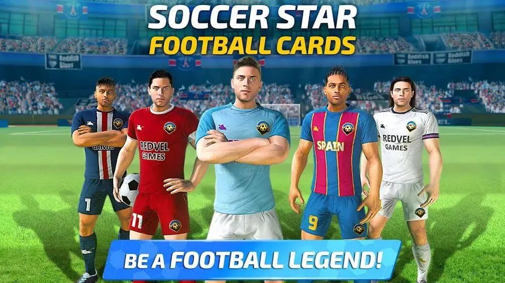 Screenshot of the Soccer Star 2021 Football Cards game
