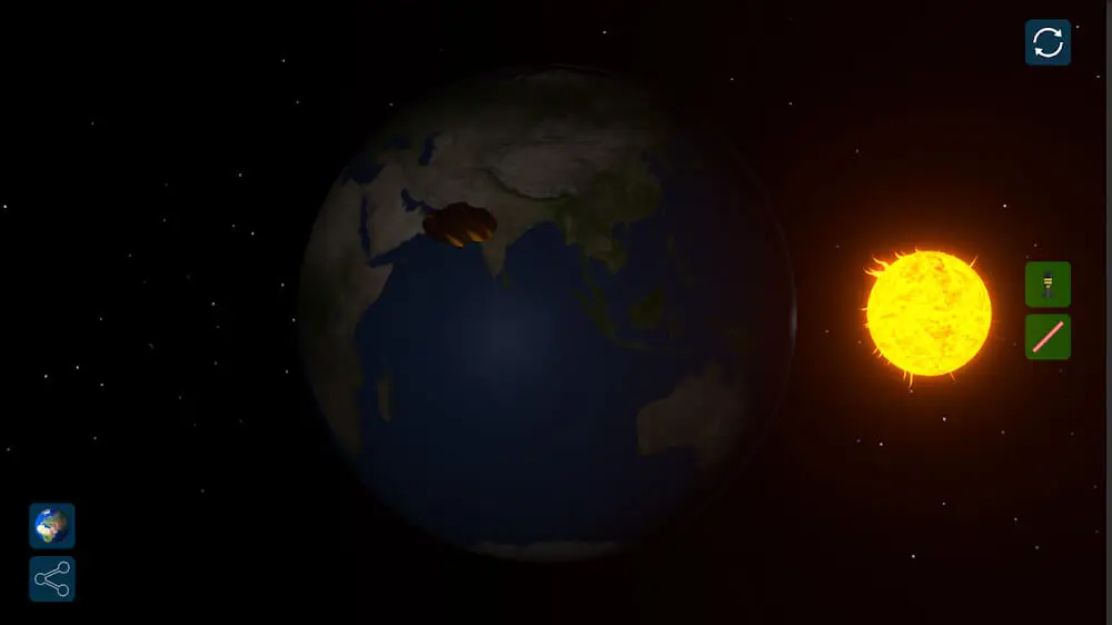 Screenshot of the Solar Smash 2 game