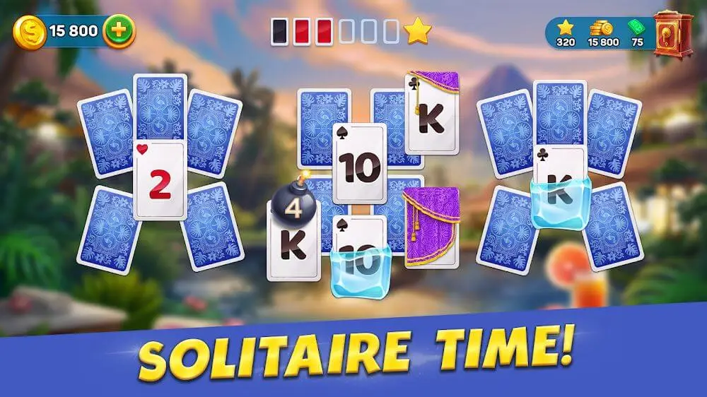 Screenshot of the Solitaire Cruise game