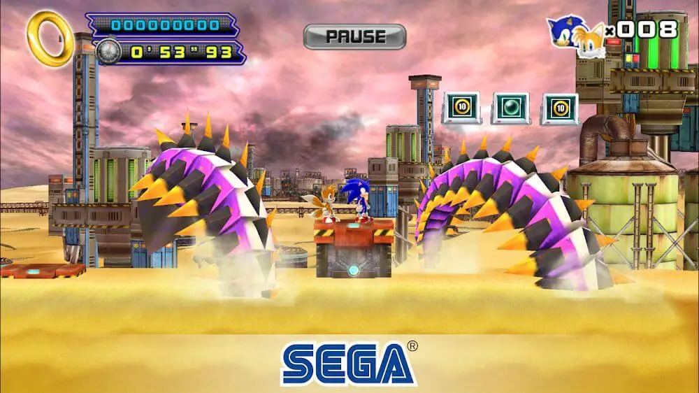 Screenshot of the Sonic The Hedgehog 4 Ep. II game