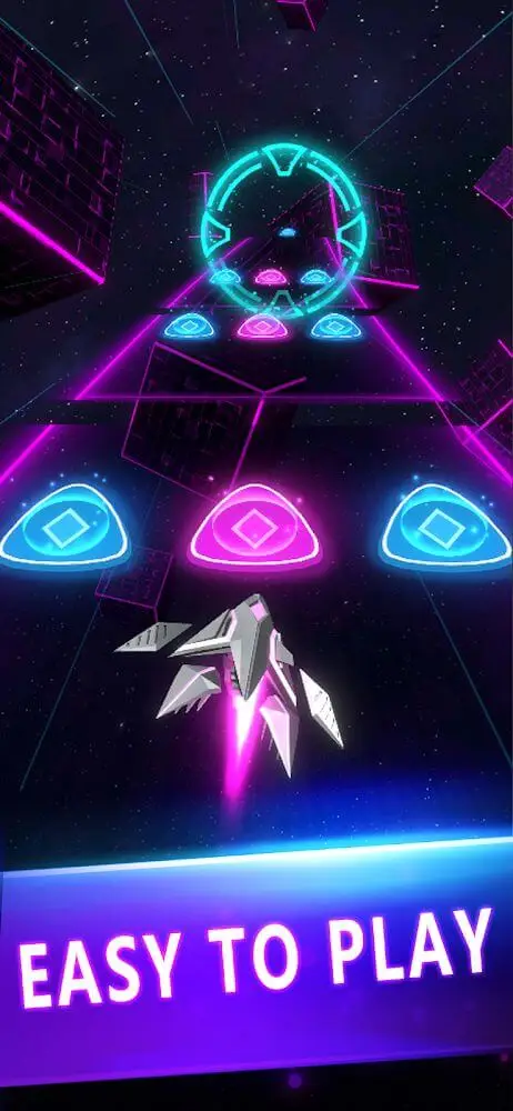 Screenshot of the Space Dancing app