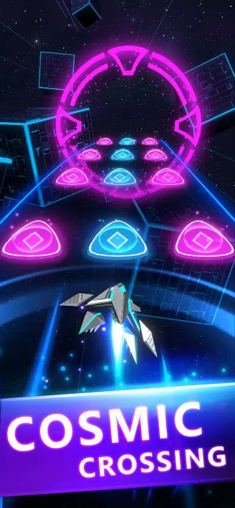 Screenshot of the Space Dancing app