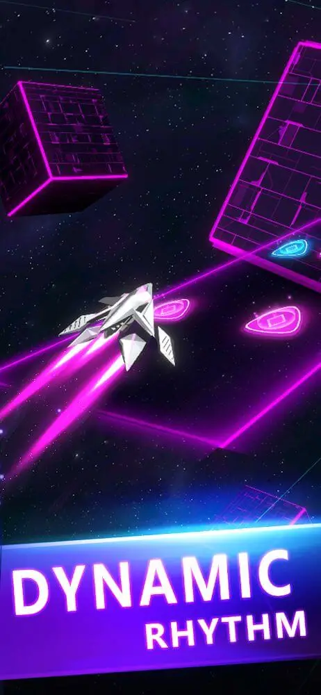 Screenshot of the Space Dancing app