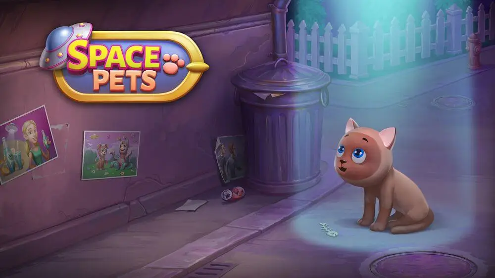Screenshot of the Space Pets game