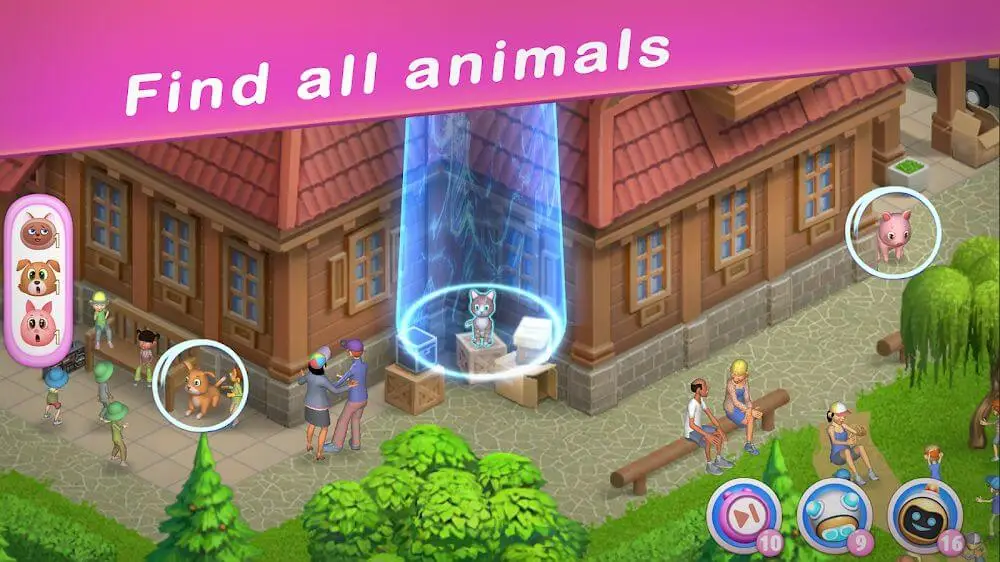 Screenshot of the Space Pets game