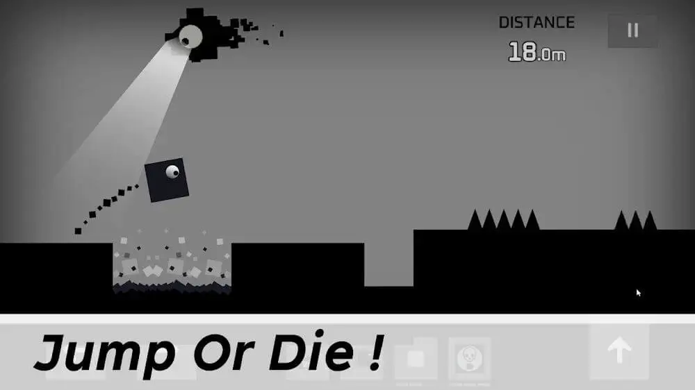 Screenshot of the Sqube Darkness game
