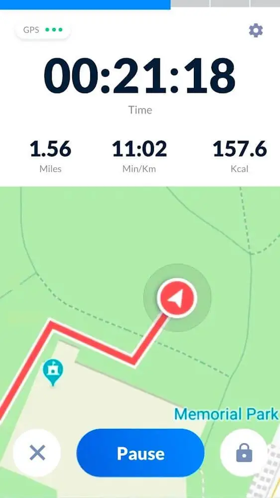 Screenshot of the Step Tracker app