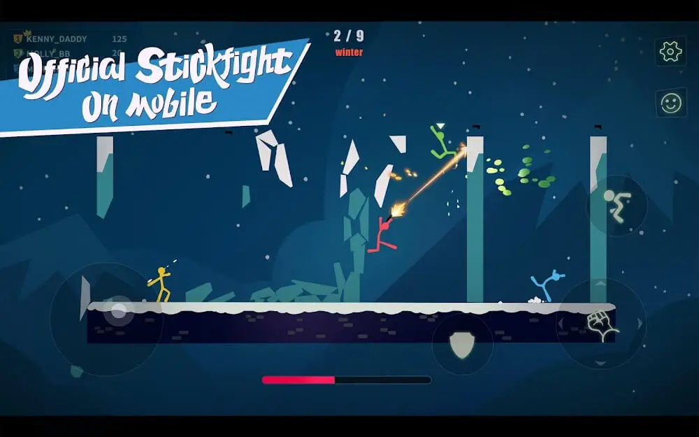 Screenshot of the Stick Fight: The Game Mobile game