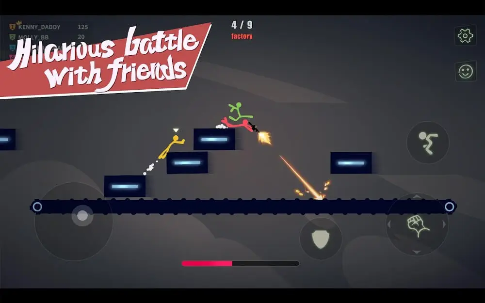 Screenshot of the Stick Fight: The Game Mobile game