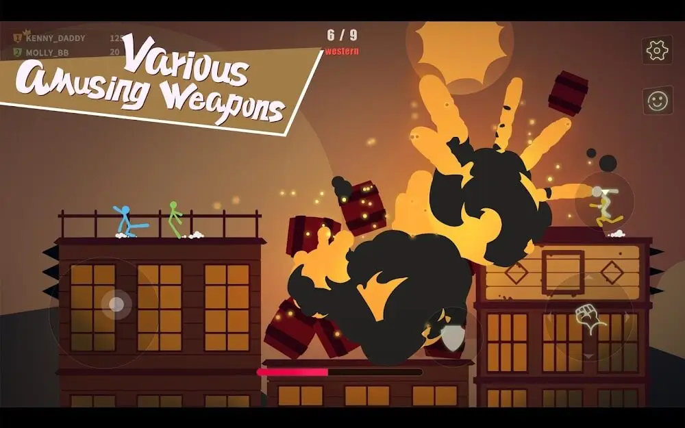 Screenshot of the Stick Fight: The Game Mobile game