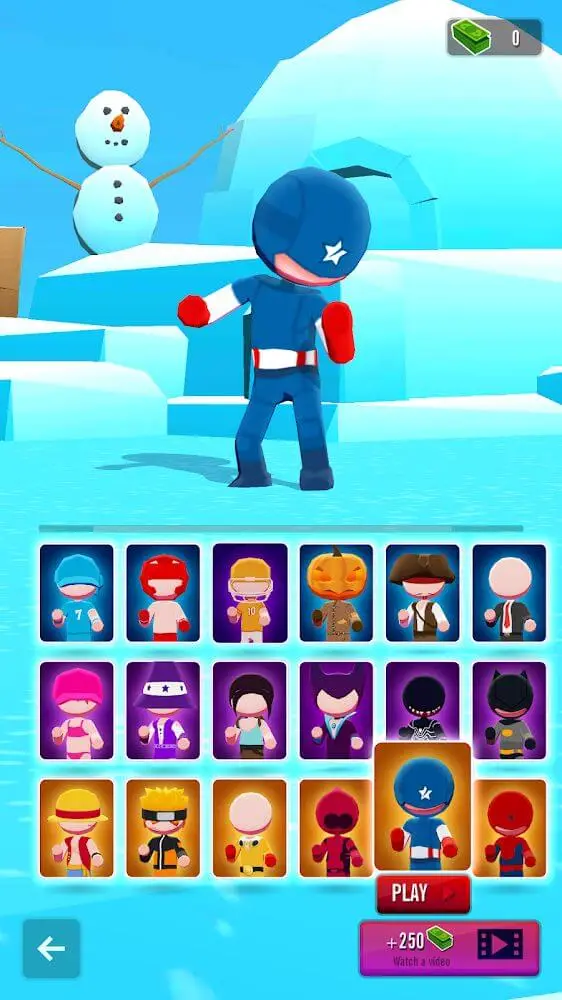 Screenshot of the Stickman 3D - Street Gangster app