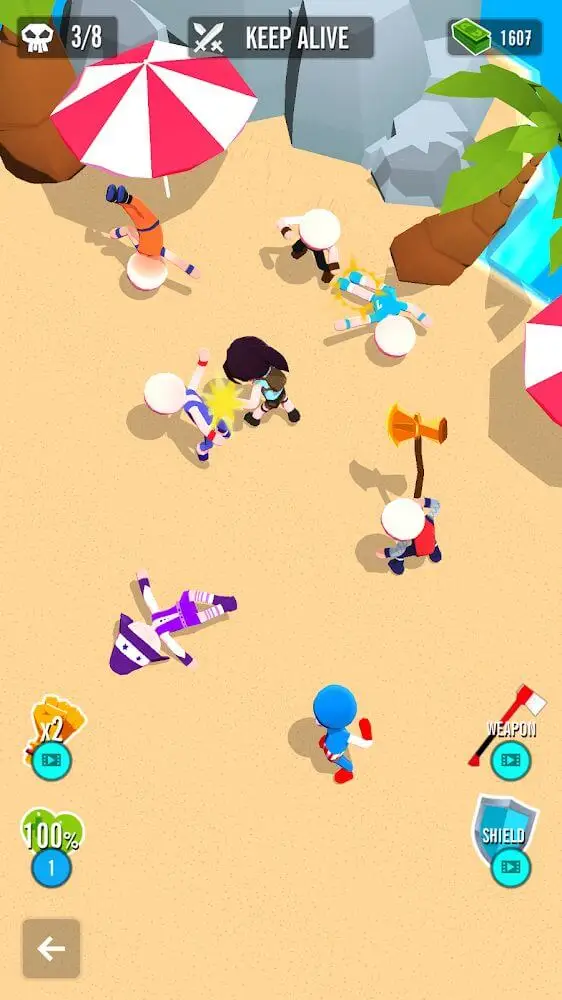 Screenshot of the Stickman 3D - Street Gangster app