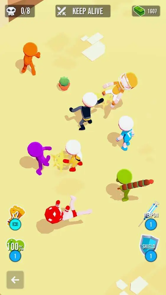 Screenshot of the Stickman 3D - Street Gangster app
