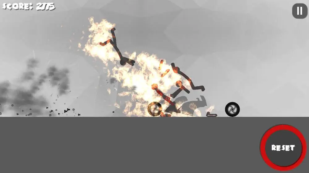 Screenshot of the Stickman Destruction 3 Heroes game