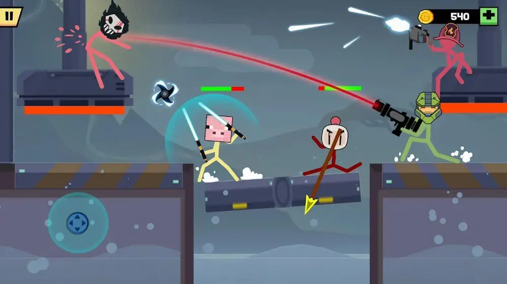 Screenshot of the Stickman Fight Battle game