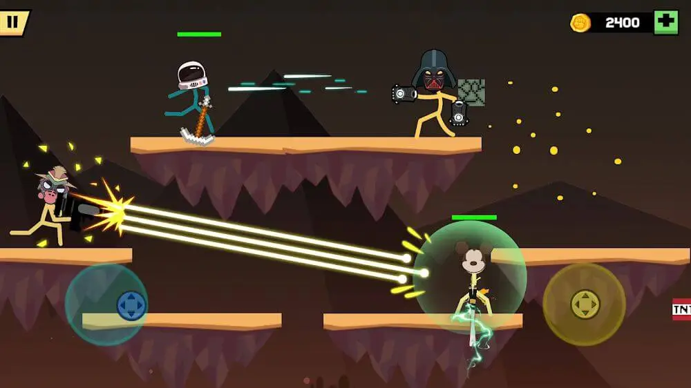 Screenshot of the Stickman Fight Battle game