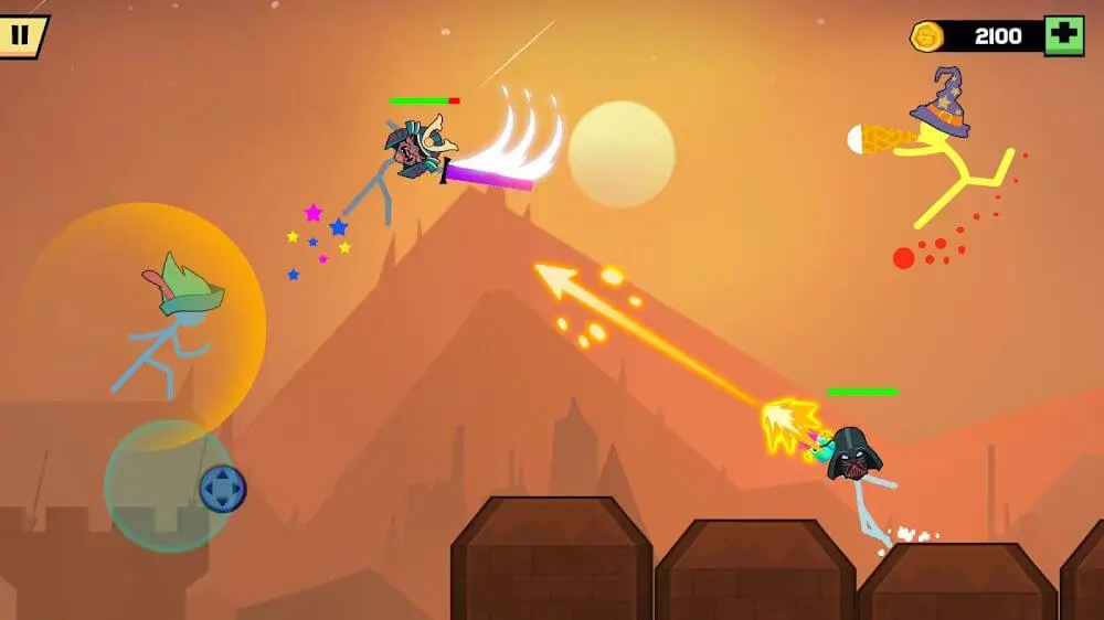 Screenshot of the Stickman Fight Battle game