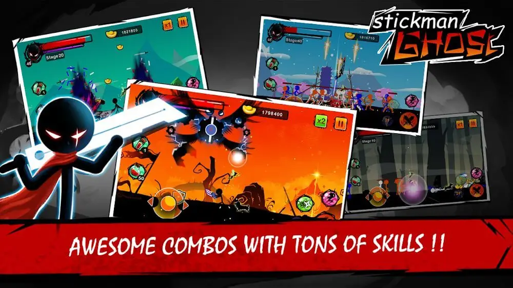 Screenshot of the Stickman Ghost game