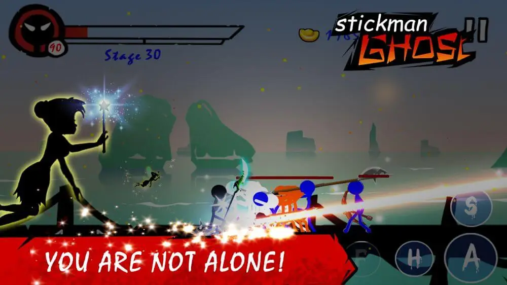 Screenshot of the Stickman Ghost game