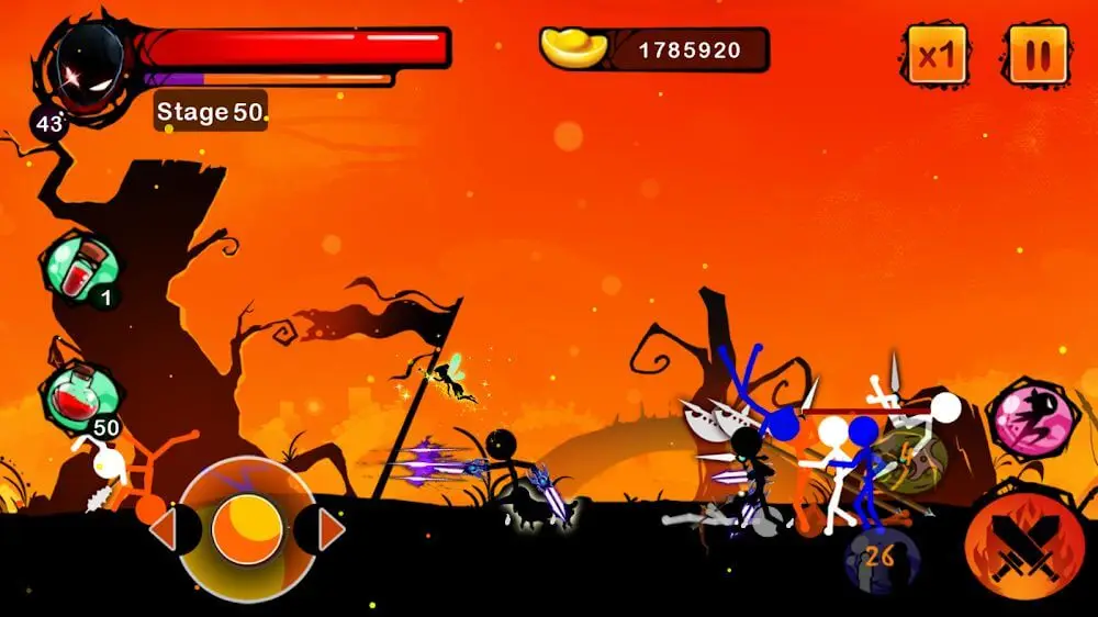 Screenshot of the Stickman Ghost game