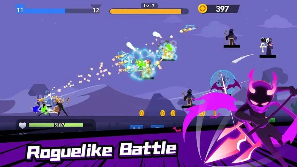 Screenshot of the Stickman Master: Archer Legend game