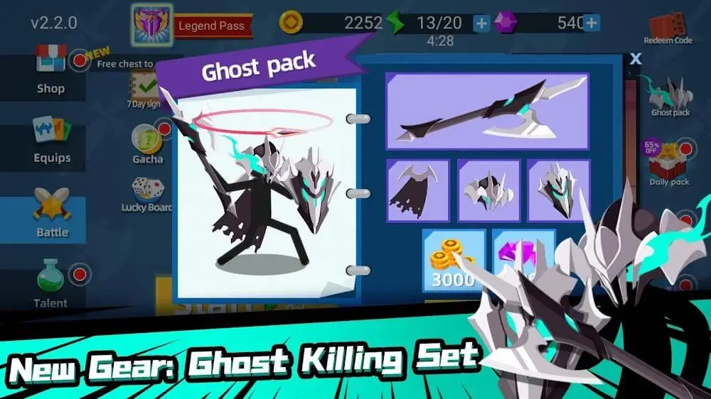 Screenshot of the Stickman Master: Archer Legend game
