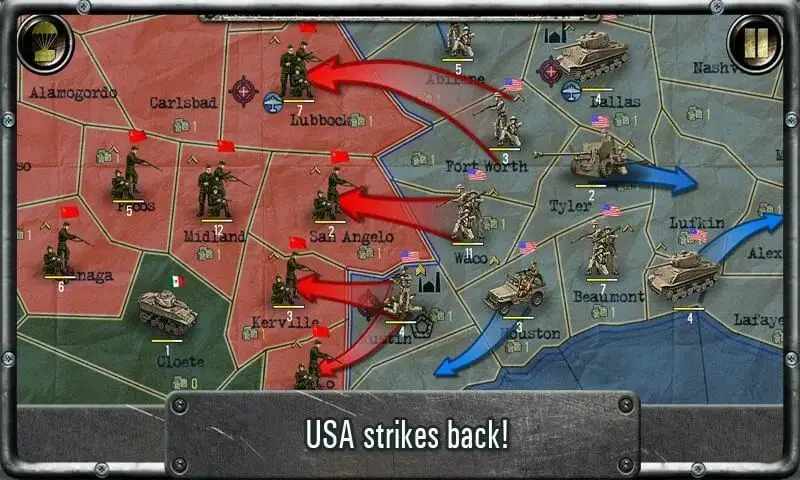 Screenshot of the Strategy & Tactics USSR vs USA game