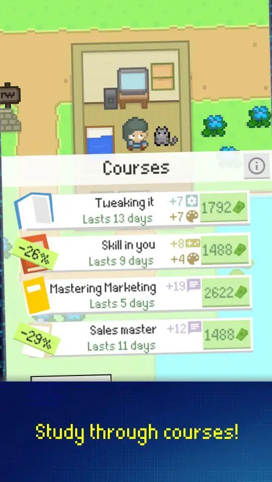 Screenshot of the Streamer Sim Tycoon app