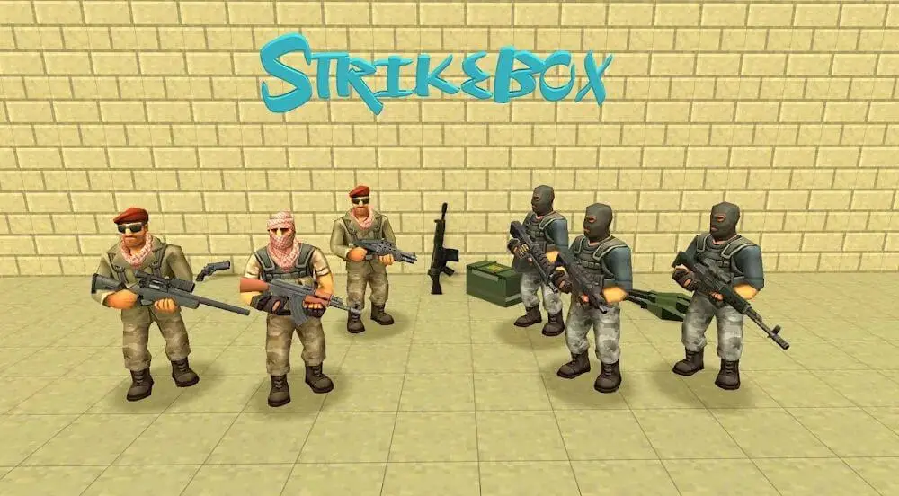 Screenshot of the StrikeBox game