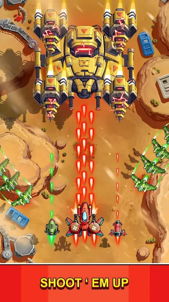 Screenshot of the Strike Force app