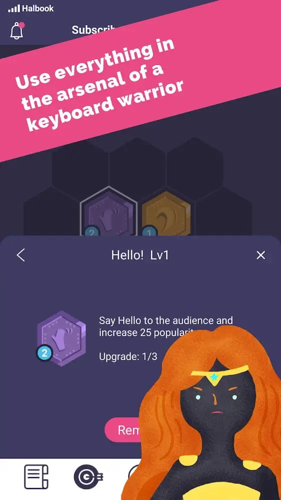 Screenshot of the Subscribe to My Adventure app