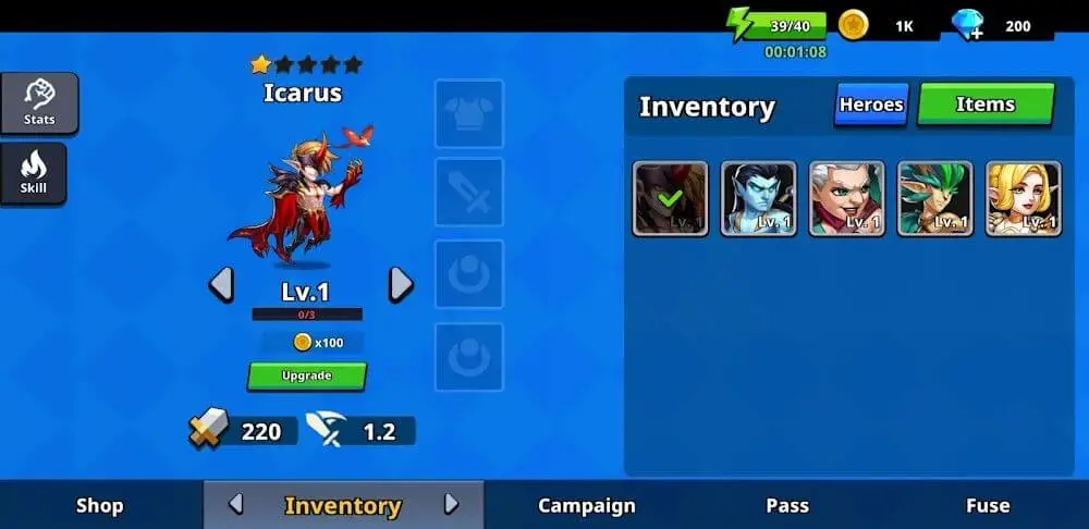 Screenshot of the Summoner Defense game