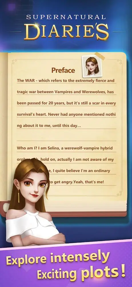 Screenshot of the SuperNatural Diaries: Match 3 app