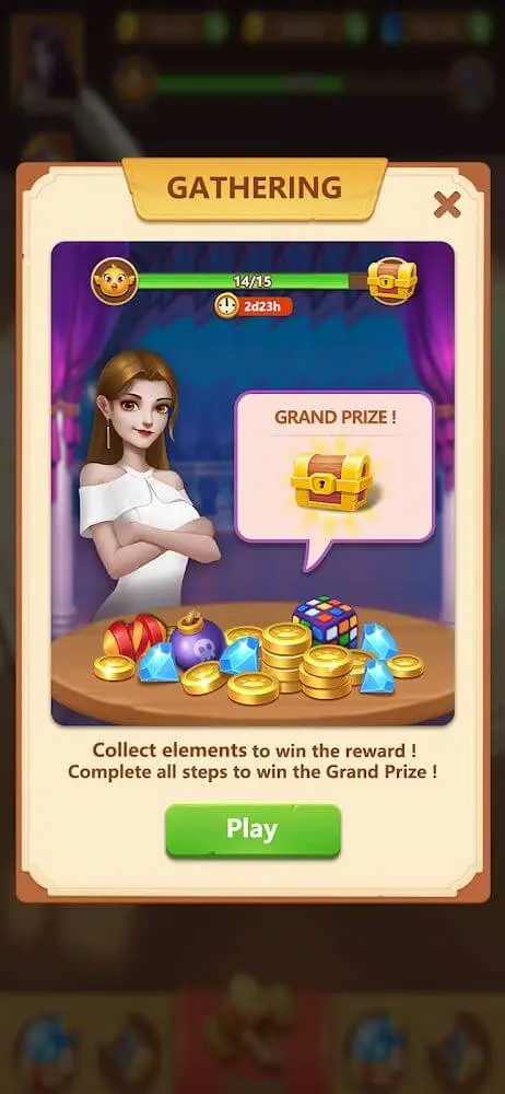 Screenshot of the SuperNatural Diaries: Match 3 app