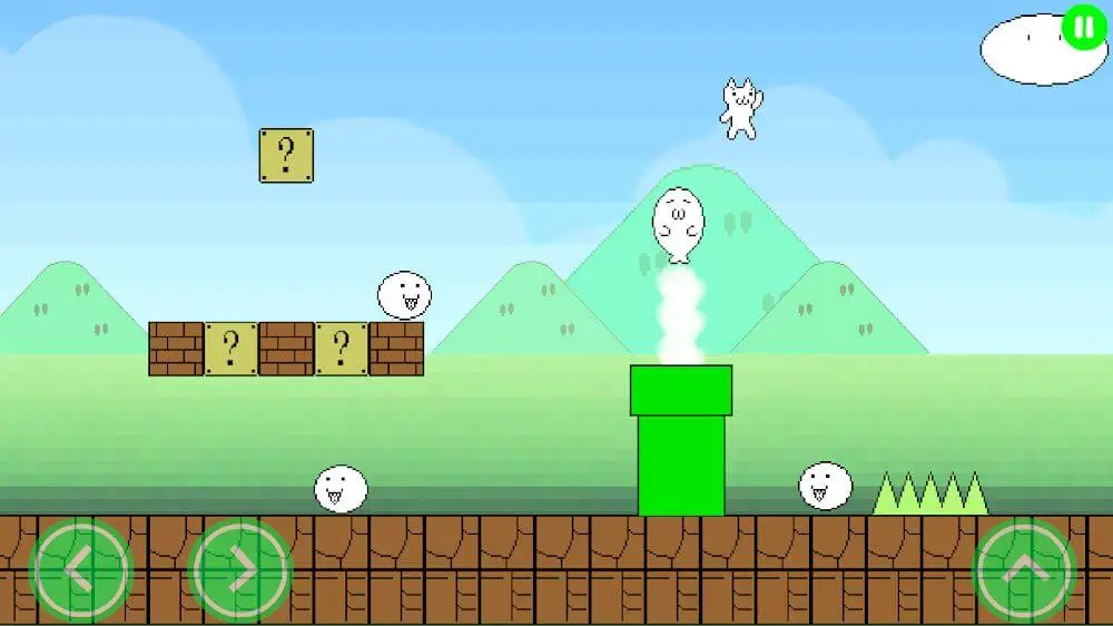 Screenshot of the Super Cat World: Syobon Action HD game