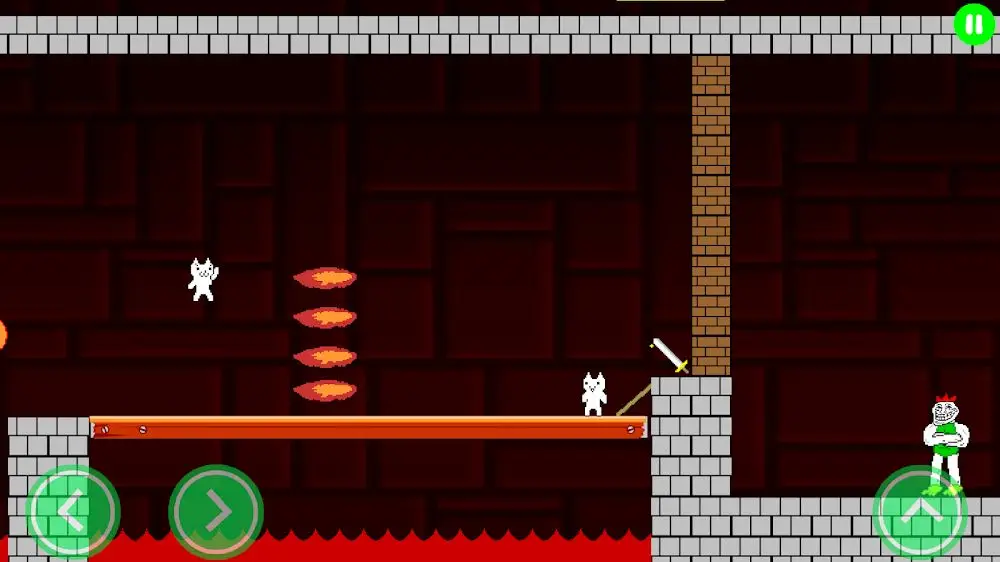 Screenshot of the Super Cat World: Syobon Action HD game