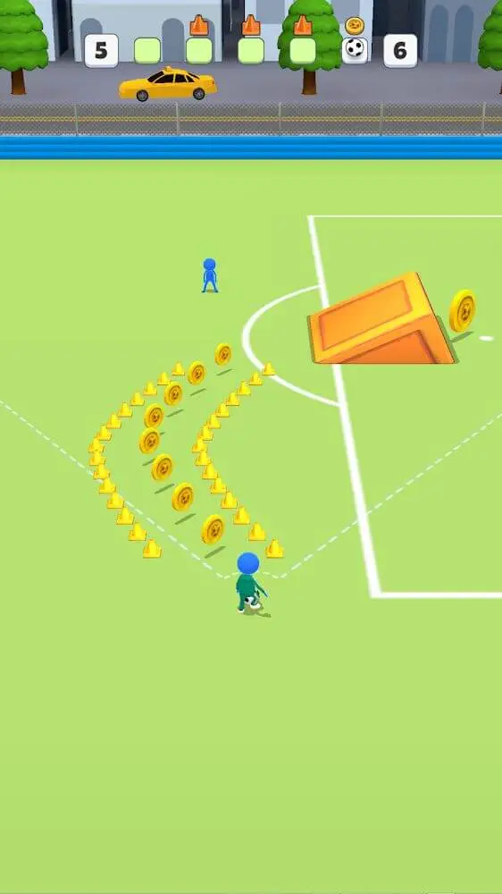 Screenshot of the Super Goal - Soccer Stickman app