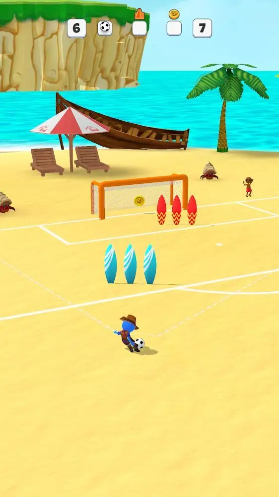 Screenshot of the Super Goal - Soccer Stickman app