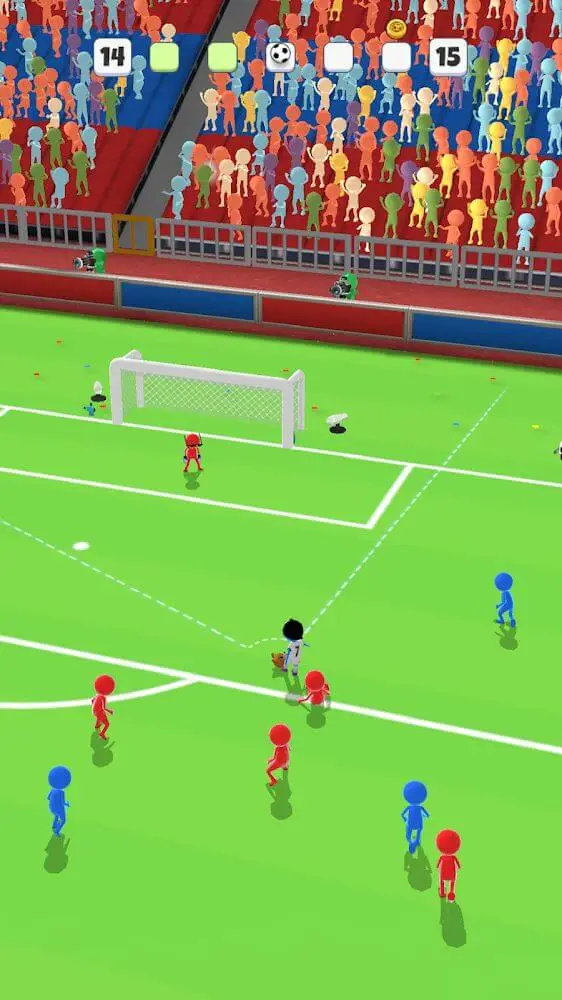 Screenshot of the Super Goal - Soccer Stickman app