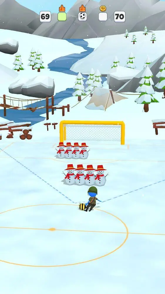 Screenshot of the Super Goal - Soccer Stickman app