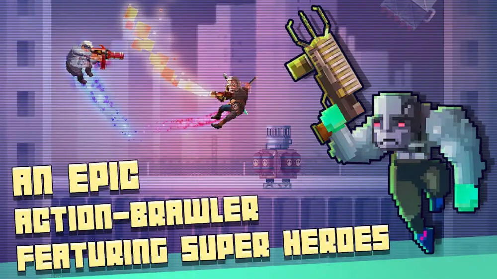 Screenshot of the Super Hero Fight Club game