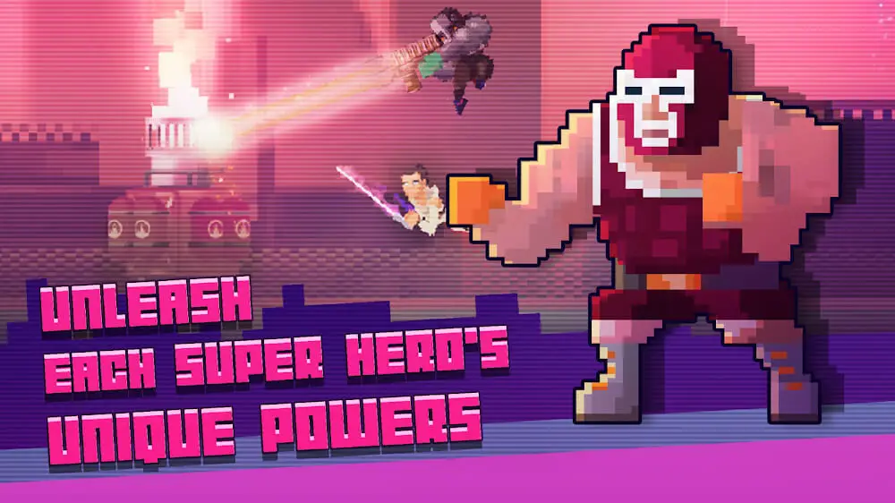 Screenshot of the Super Hero Fight Club game